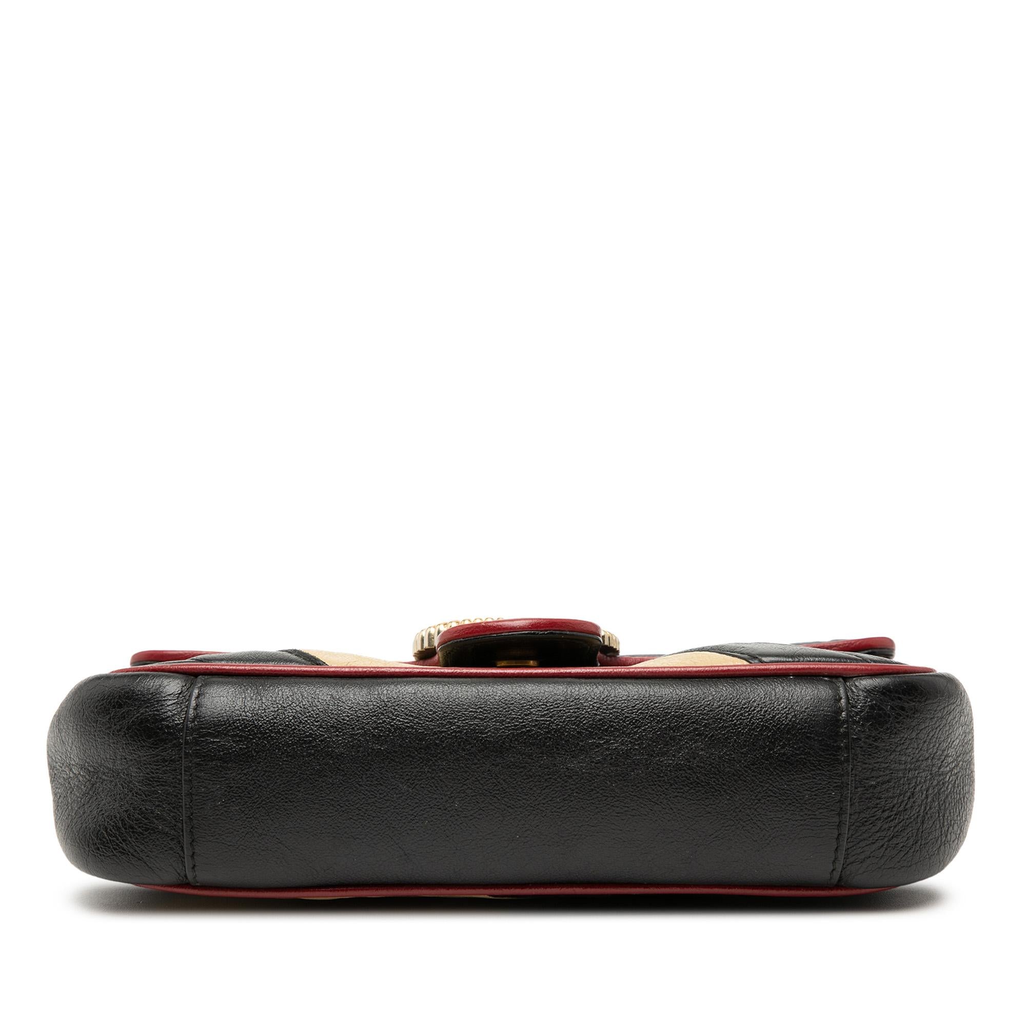 Gucci Small GG Marmont Matelasse Diagonal Leather Torchon Shoulder Bag