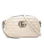 Gucci Small GG Marmont Matelasse Leather Aria Crossbody