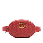 Gucci Small GG Marmont Matelasse Leather Belt Bag