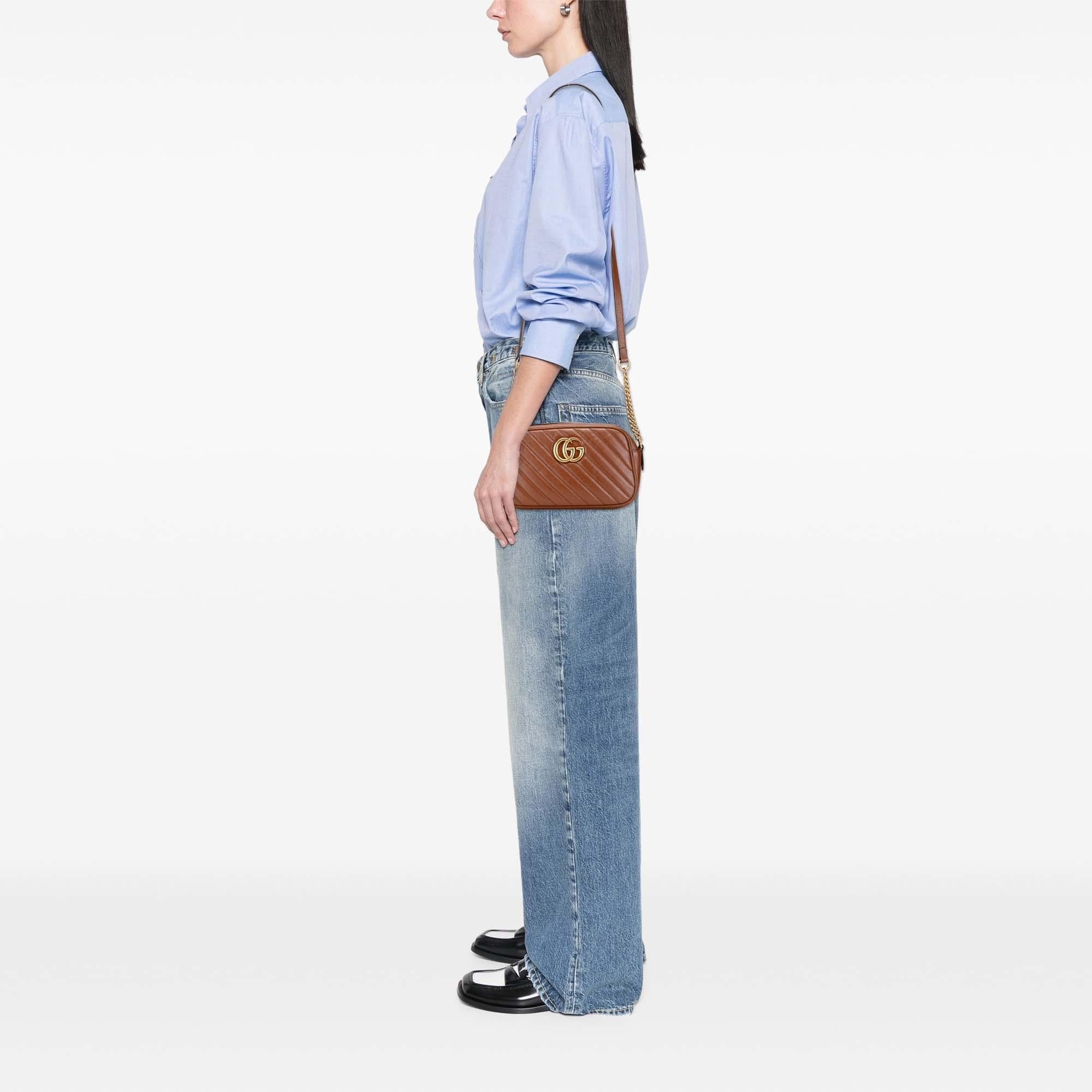 Gucci Small GG Marmont Matelasse Leather Crossbody