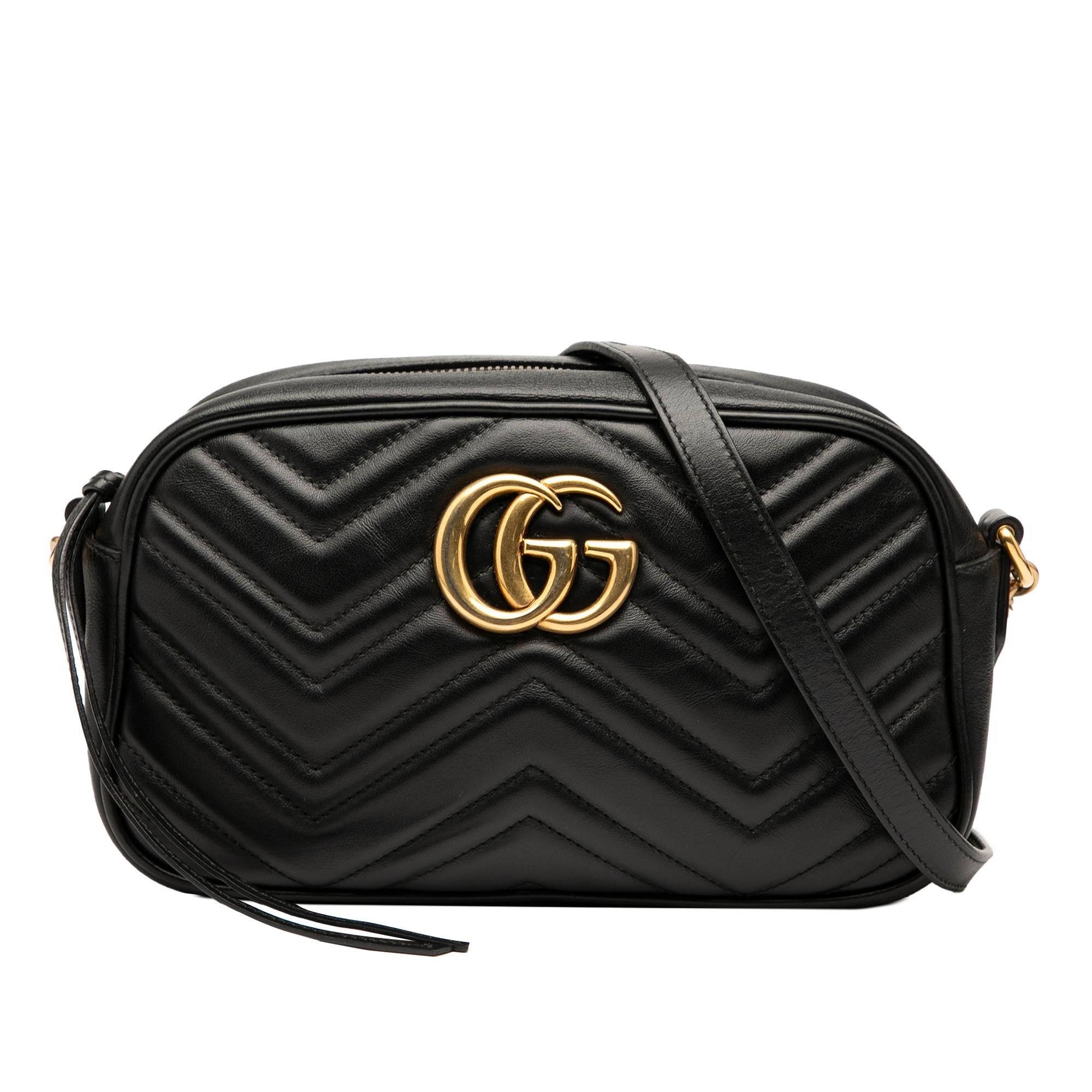 Gucci Small GG Marmont Matelasse Leather Crossbody