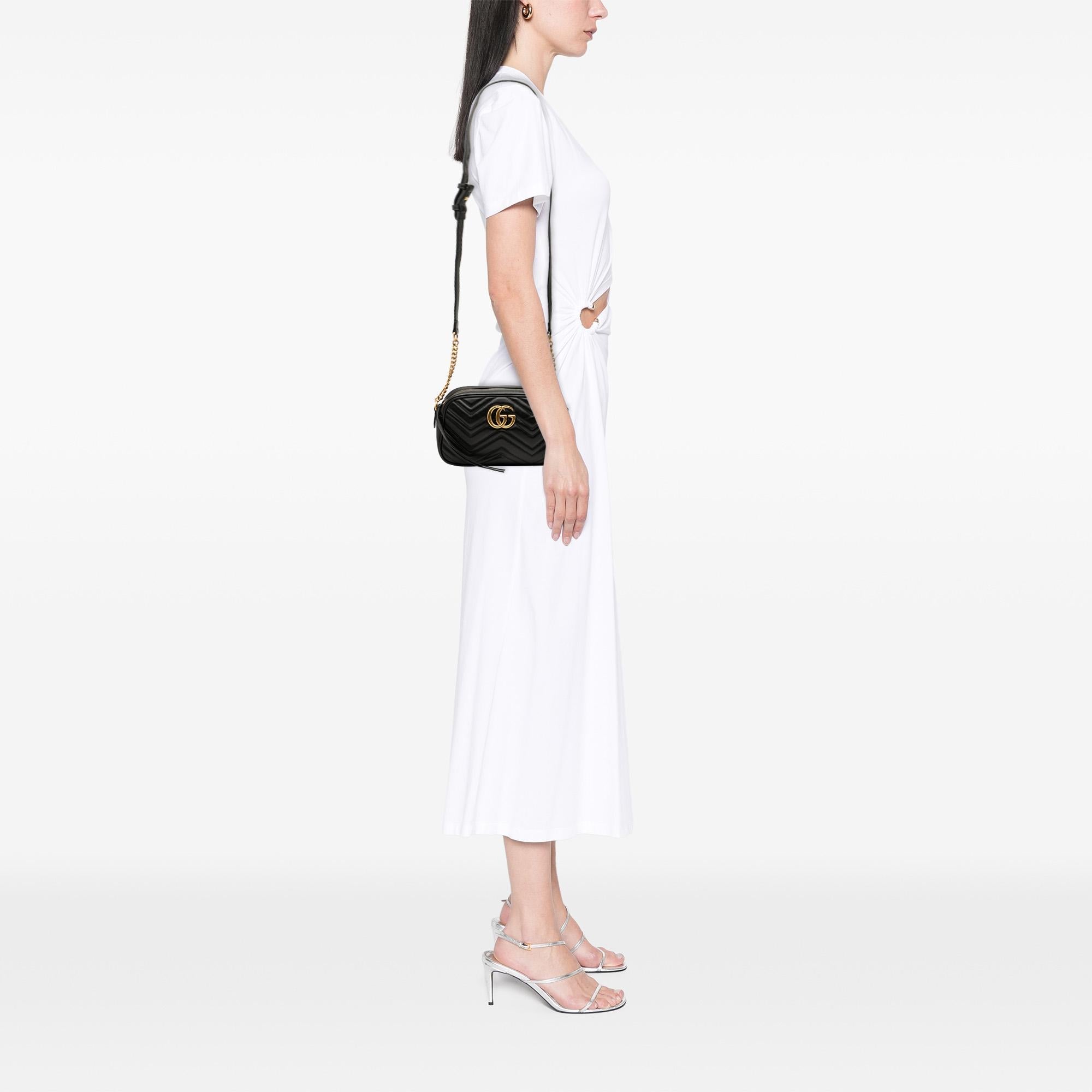 Gucci Small GG Marmont Matelasse Leather Crossbody