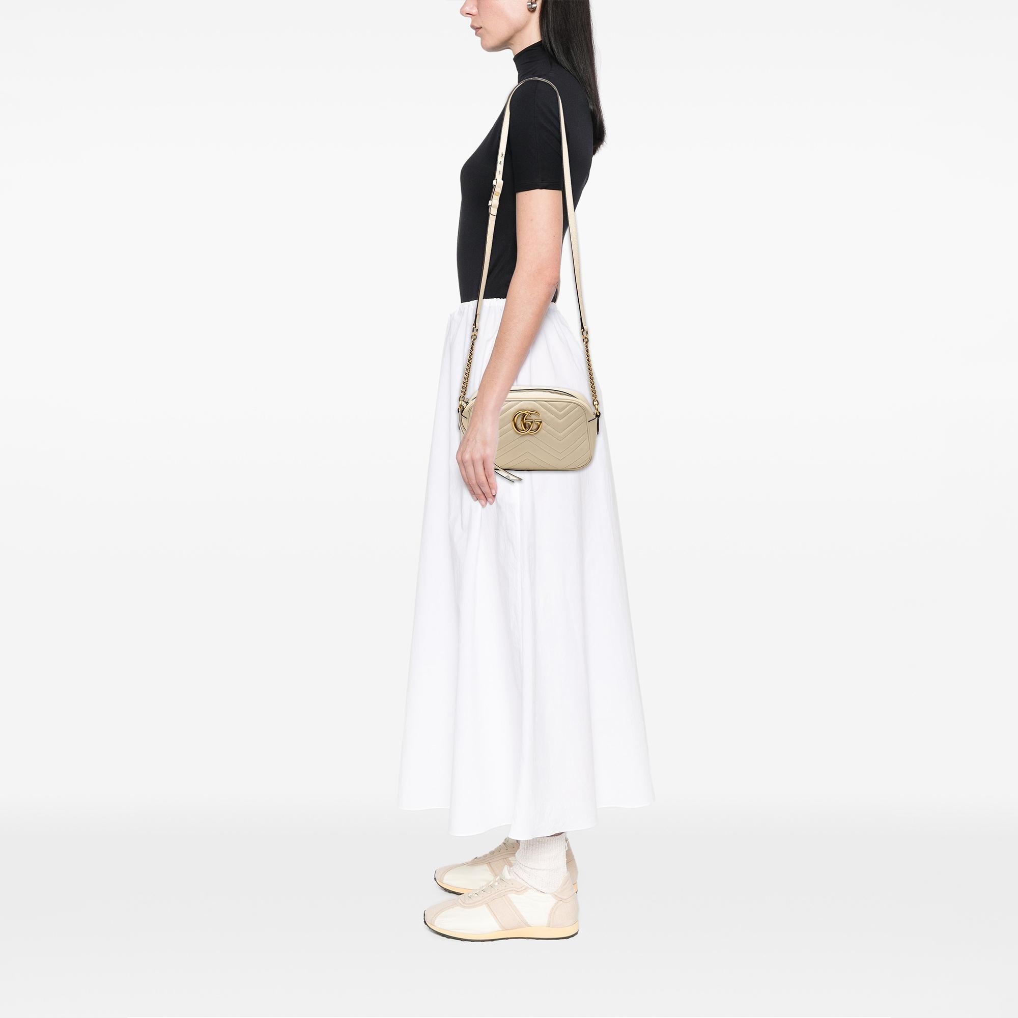 Gucci Small GG Marmont Matelasse Leather Crossbody