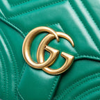 Gucci Small GG Marmont Matelasse Leather Top Handle Bag