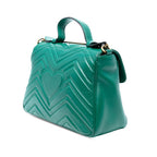 Gucci Small GG Marmont Matelasse Leather Top Handle Bag