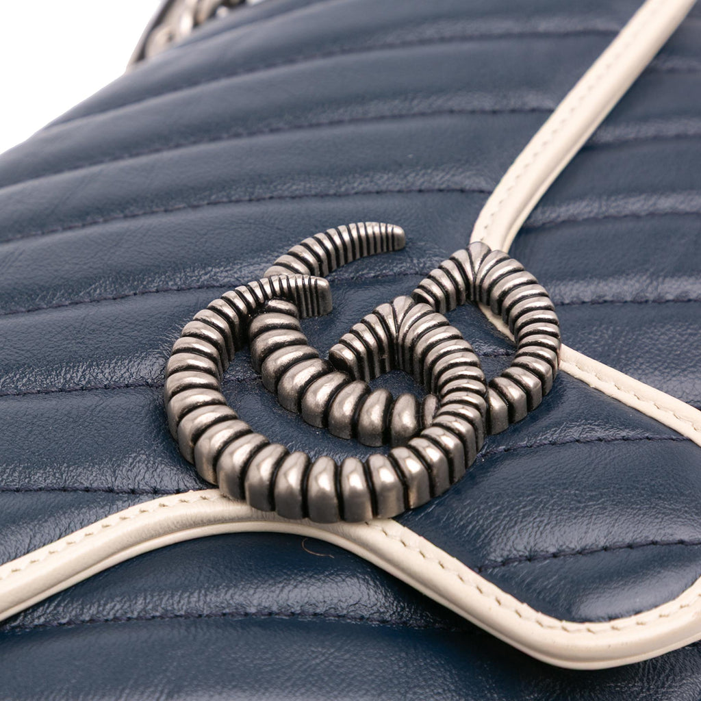 Gucci Small GG Marmont Matelasse Leather Torchon Flap Crossbody