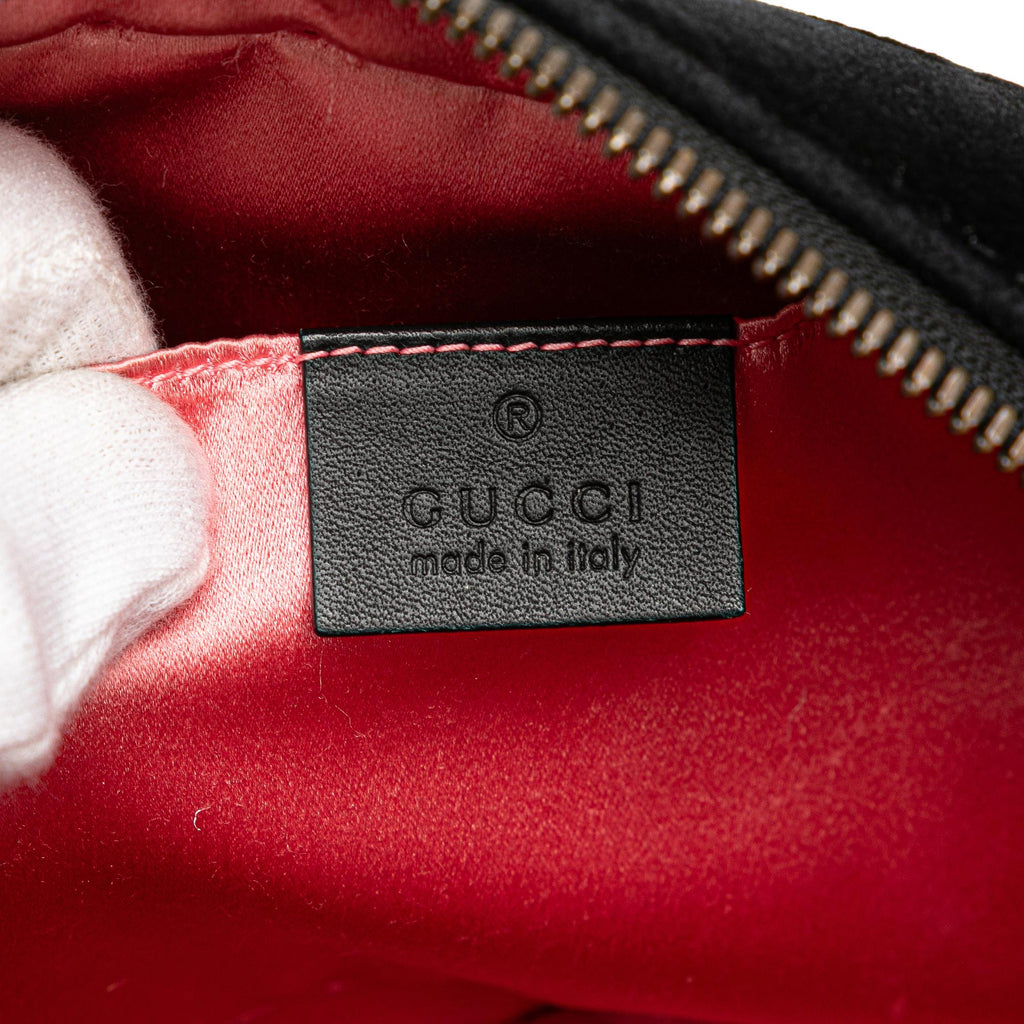 Gucci Small GG Marmont Matelasse Velvet Crossbody