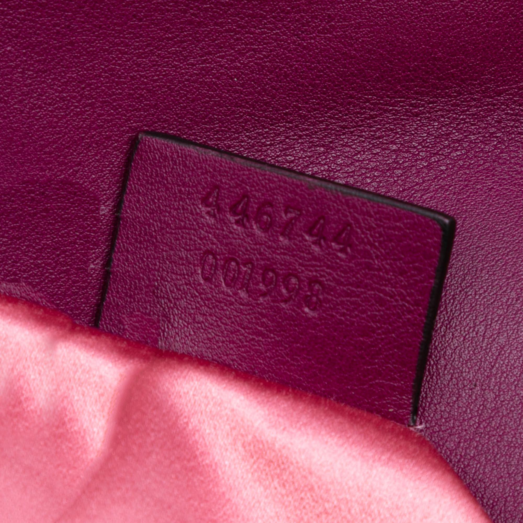 Gucci Small GG Marmont Matelasse Velvet Crystal Embellished Shoulder Bag
