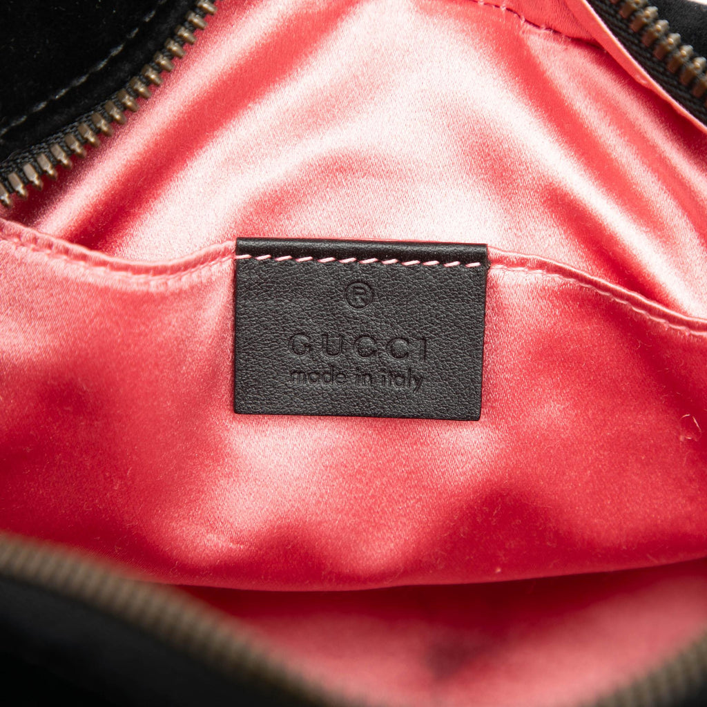 Gucci Small GG Marmont Matelasse Velvet Crystal Stars Crossbody