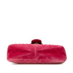 Gucci Small GG Marmont Matelasse Velvet Flap Crossbody