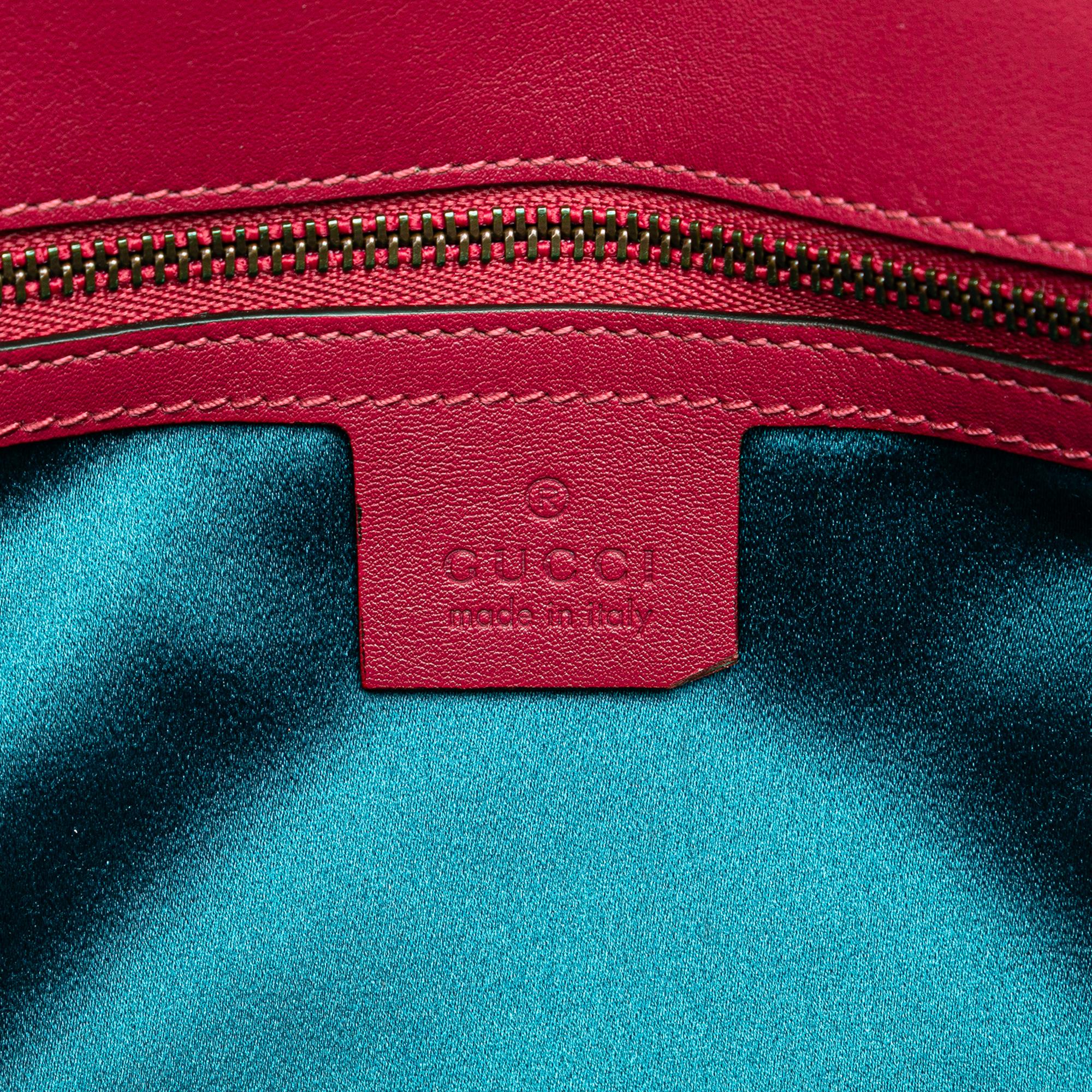 Gucci Small GG Marmont Matelasse Velvet Flap Crossbody
