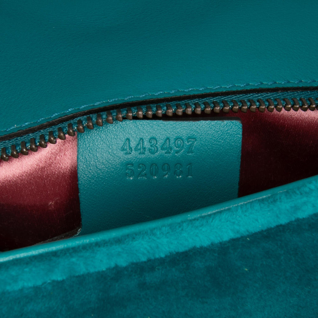 Gucci Small GG Marmont Matelasse Velvet Flap Crossbody