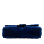 Gucci Small GG Marmont Matelasse Velvet Shoulder Bag