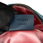Gucci Small GG Marmont Pearl Studded Denim Crossbody Bag (SHG-phY0r4)