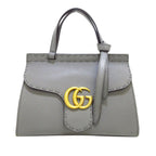 Gucci Small GG Marmont Top Handle Satchel (SHG-Raao4V)