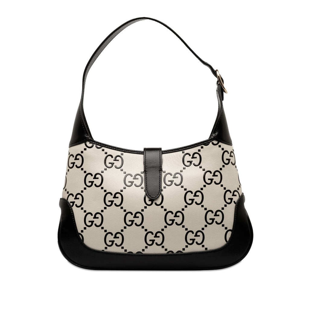 Gucci Small GG Print Leather Jackie 1961 Bag (SHG-nLCbtl)