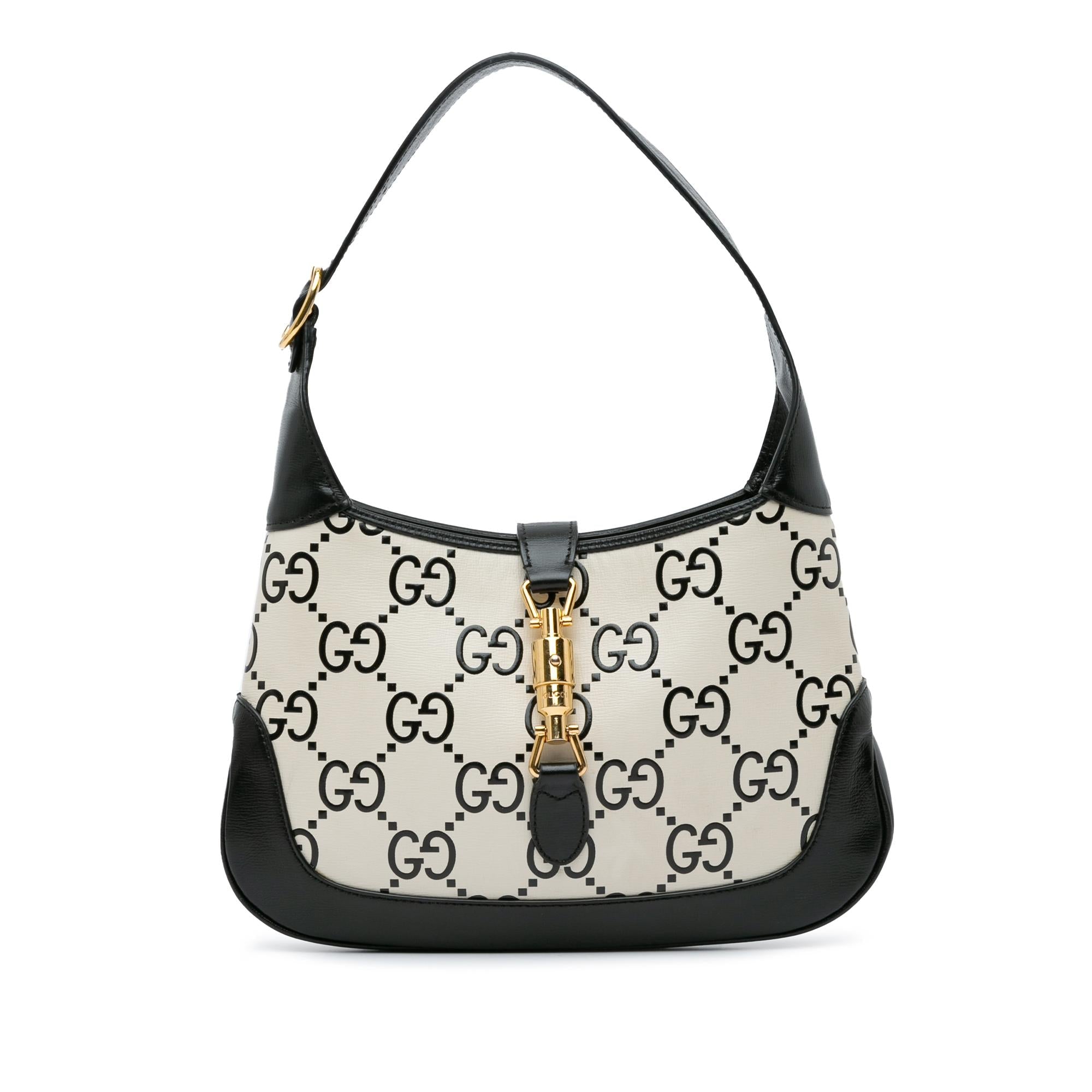 Gucci Small GG Print Leather Jackie 1961 (SHG-NXtzCz)