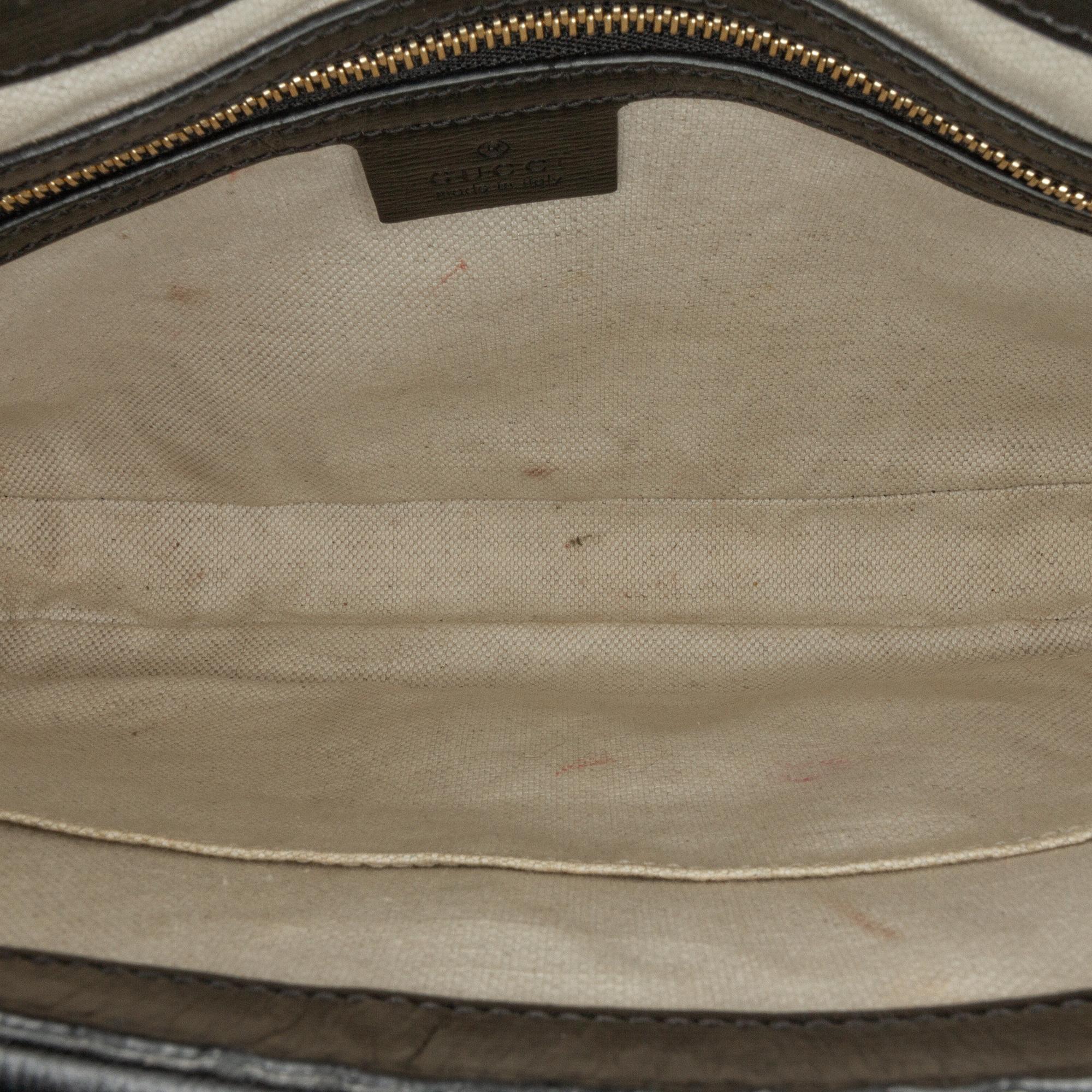 Gucci Small GG Print Leather Jackie 1961 (SHG-NXtzCz)