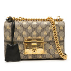 Gucci Small GG Supreme Bee Padlock Crossbody