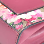 Gucci Small GG Supreme Blooms Padlock Crossbody (SHG-uGapP0)