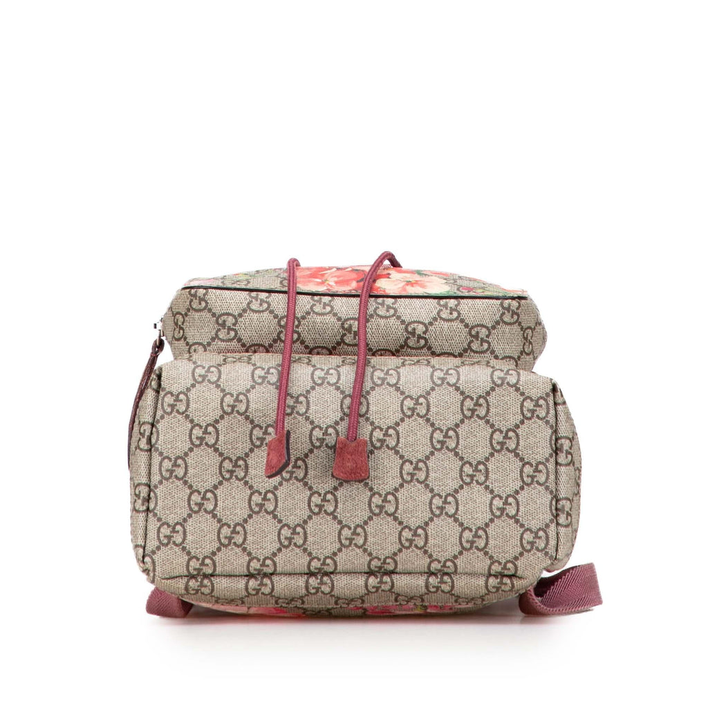 Gucci Small GG Supreme Blooms Single Buckle Backpack
