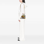 Gucci Small GG Supreme Flora Bamboo Padlock Satchel
