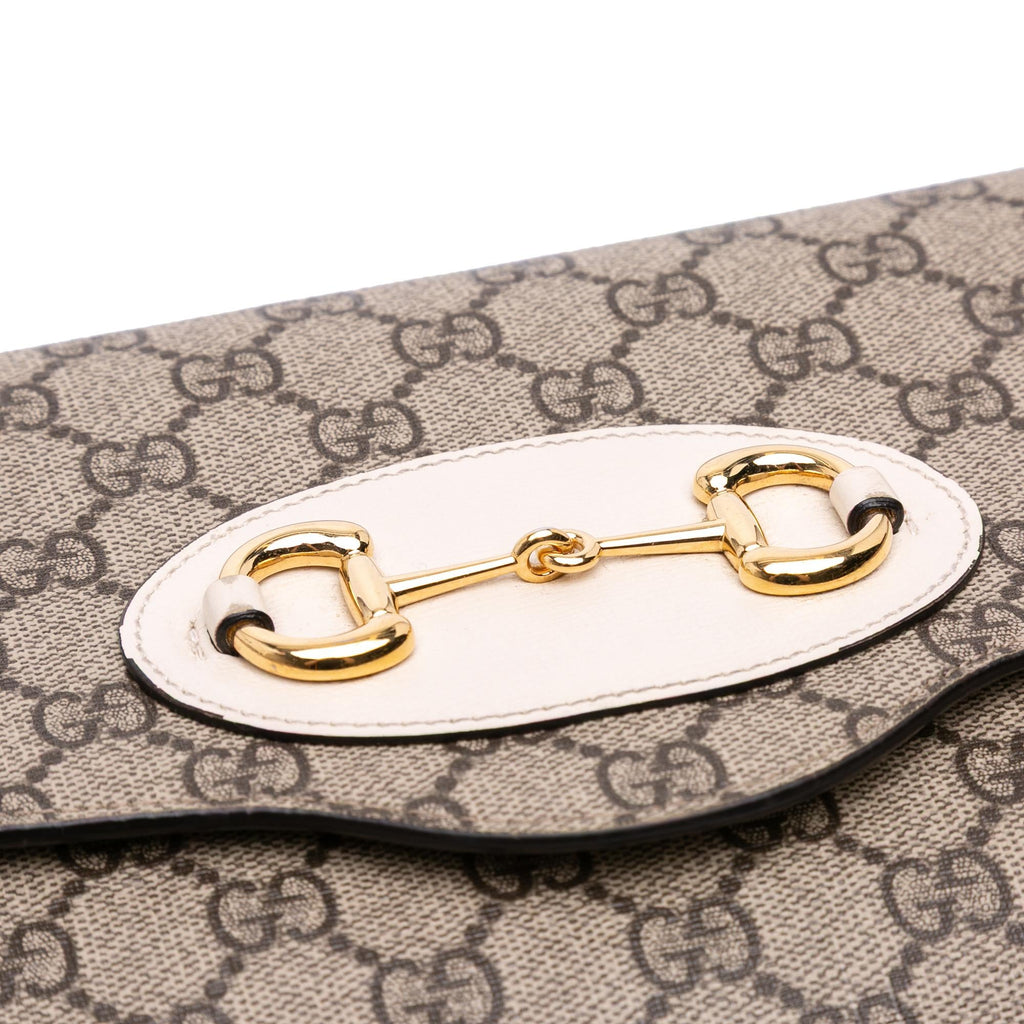 Gucci Small GG Supreme Horsebit 1955 Satchel