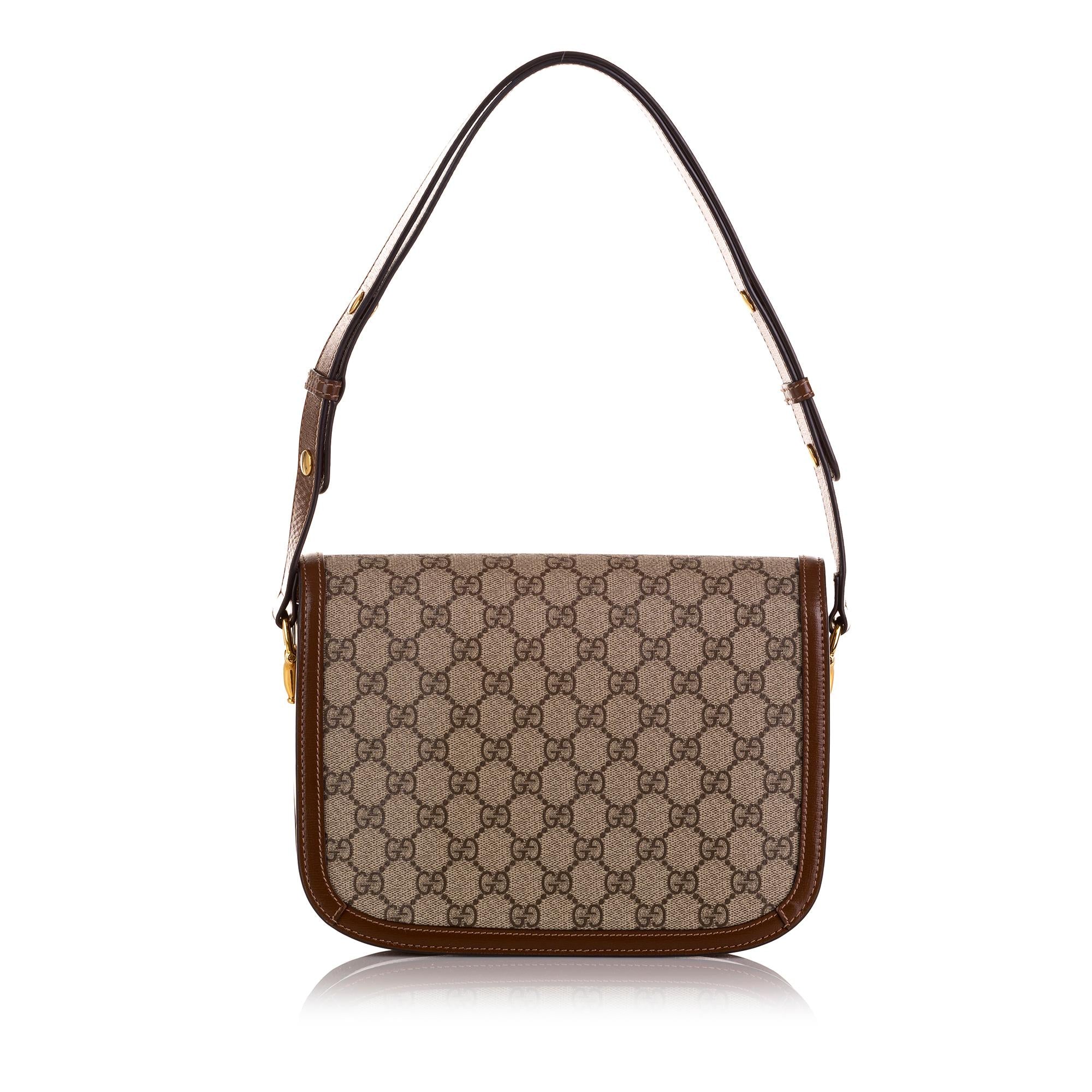 Gucci Small GG Supreme Horsebit 1955 Shoulder Bag (SHG-vd6mDJ)