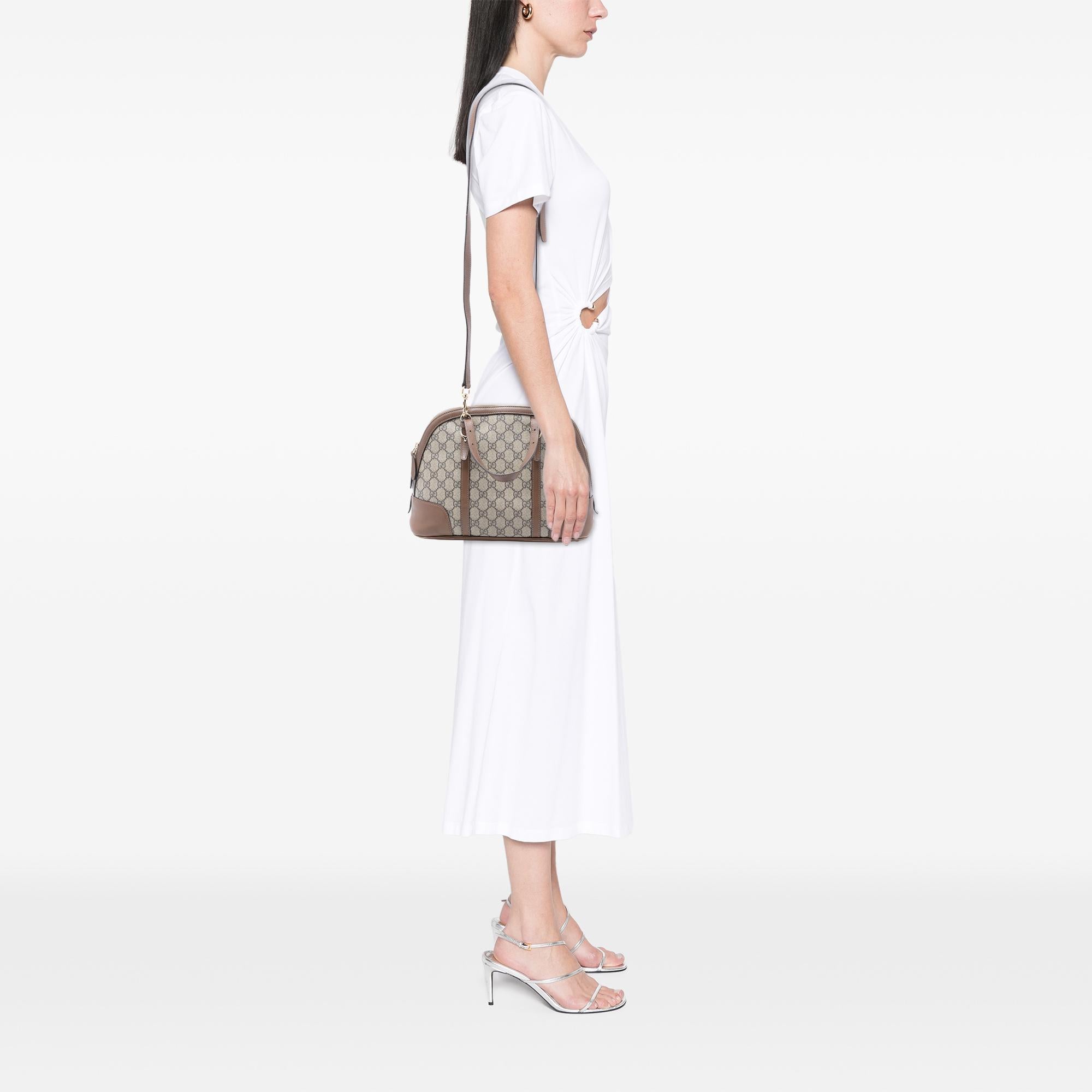 Gucci Small GG Supreme Nice Dome Satchel