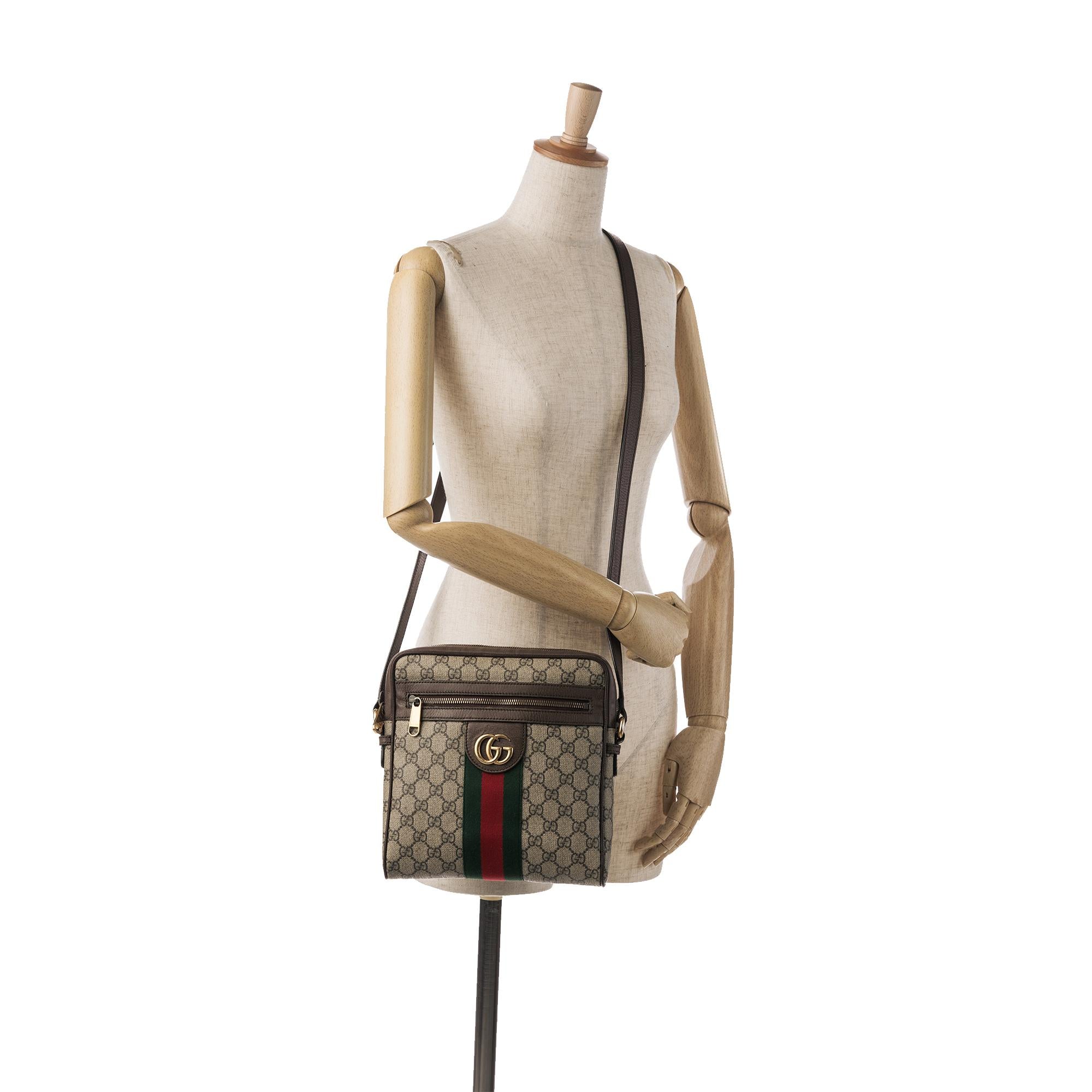 Gucci Small GG Supreme Ophidia Crossbody (SHG-rM86v0)