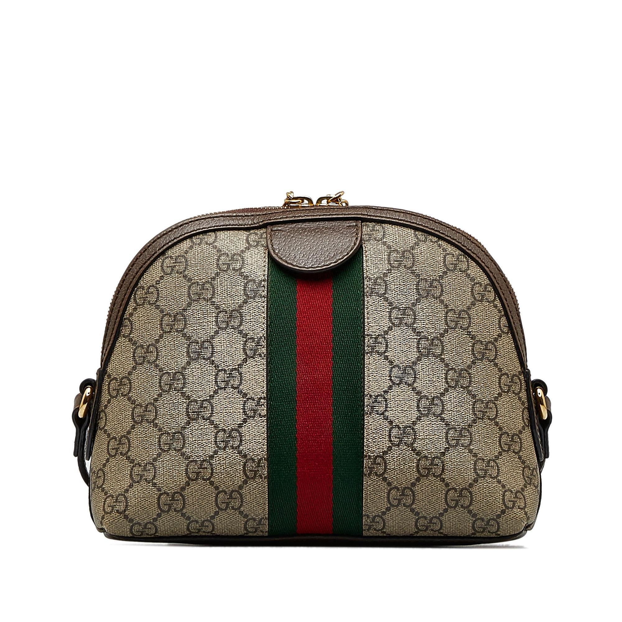 Gucci Small GG Supreme Ophidia Dome Crossbody Bag (SHG-bGG5IQ)