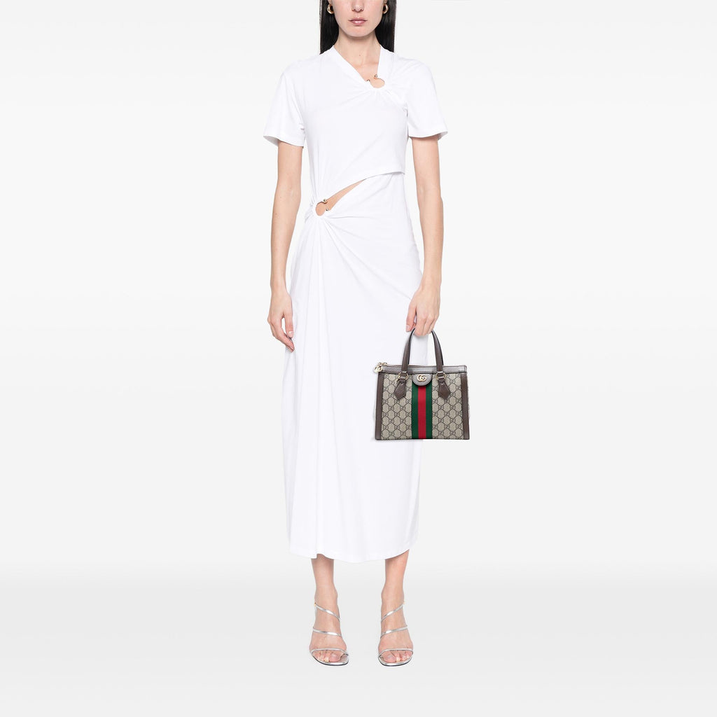 Gucci Small GG Supreme Ophidia Satchel