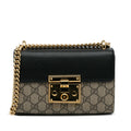 Gucci Small GG Supreme Padlock Crossbody (SHG-lh7Ikz)