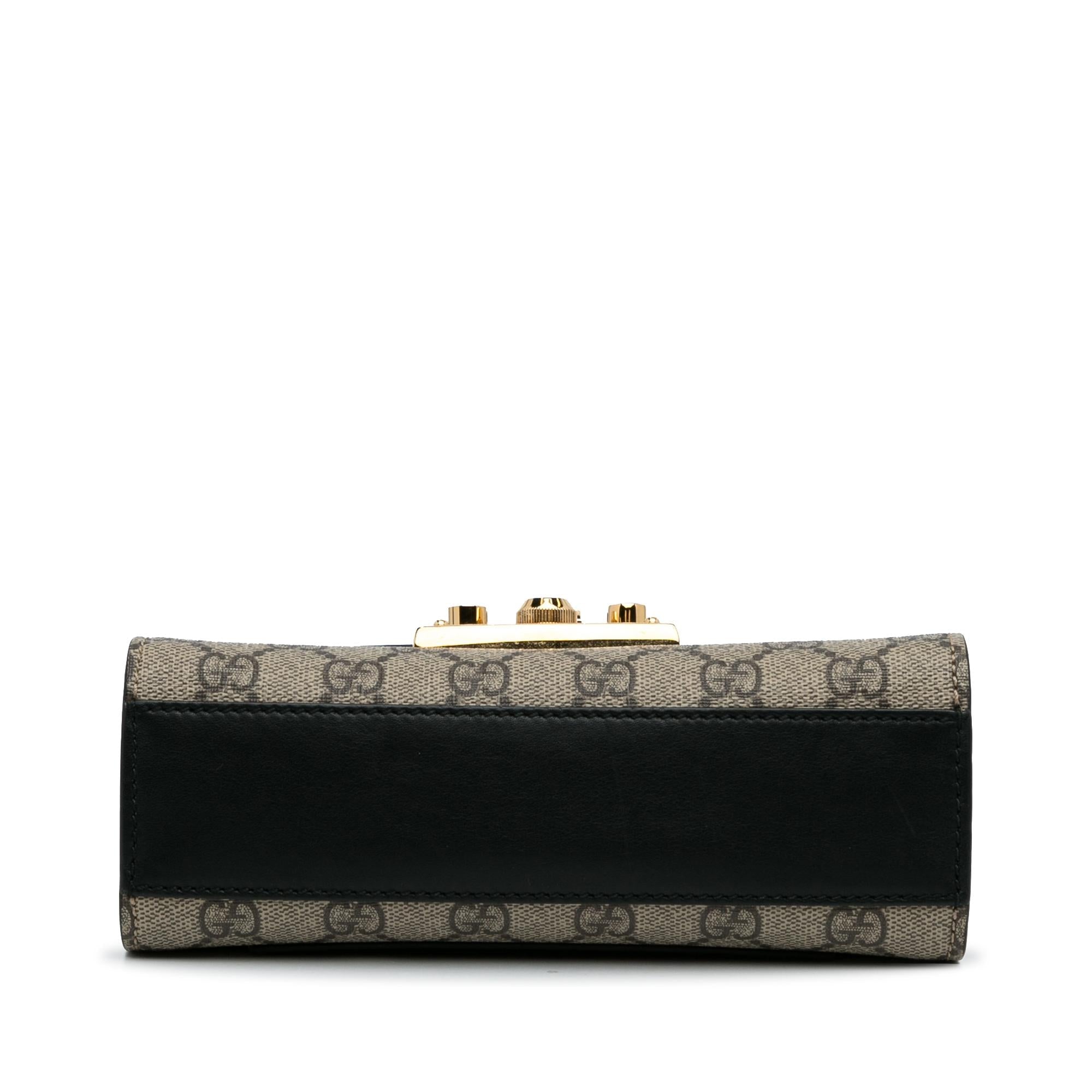 Gucci Small GG Supreme Padlock Crossbody (SHG-lh7Ikz)