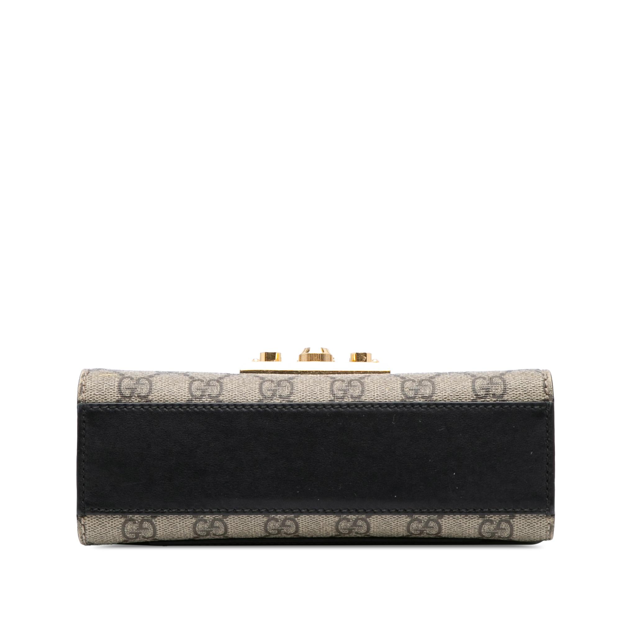 Gucci Small GG Supreme Padlock Crossbody