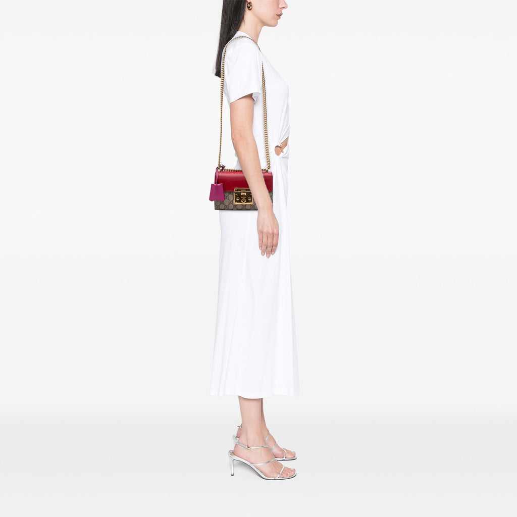 Gucci Small GG Supreme Padlock Crossbody