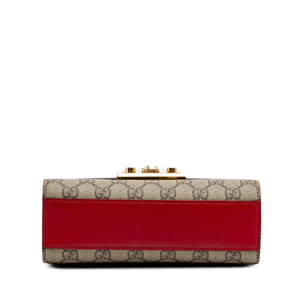 Gucci Small GG Supreme Padlock Crossbody