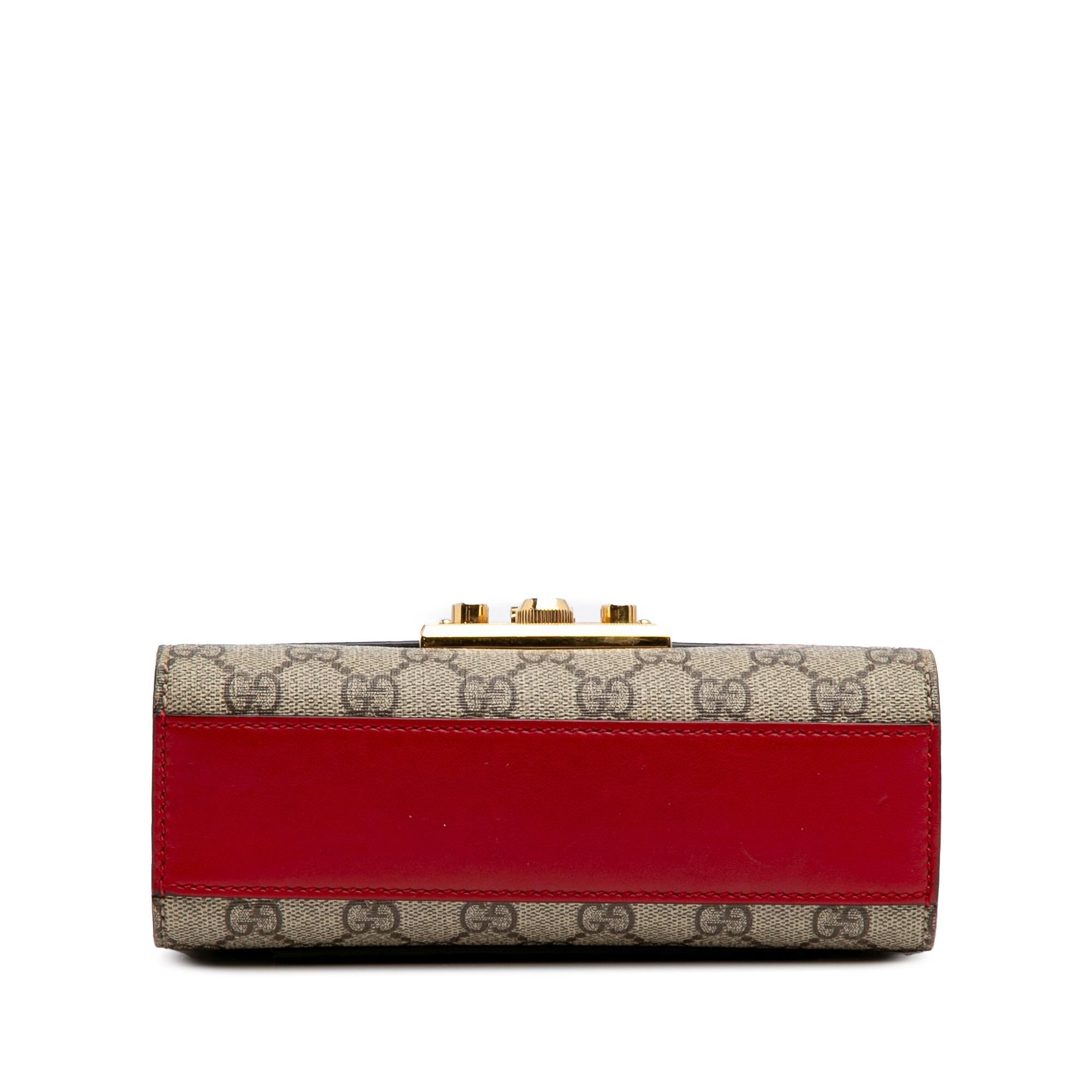 Gucci Small GG Supreme Padlock Crossbody