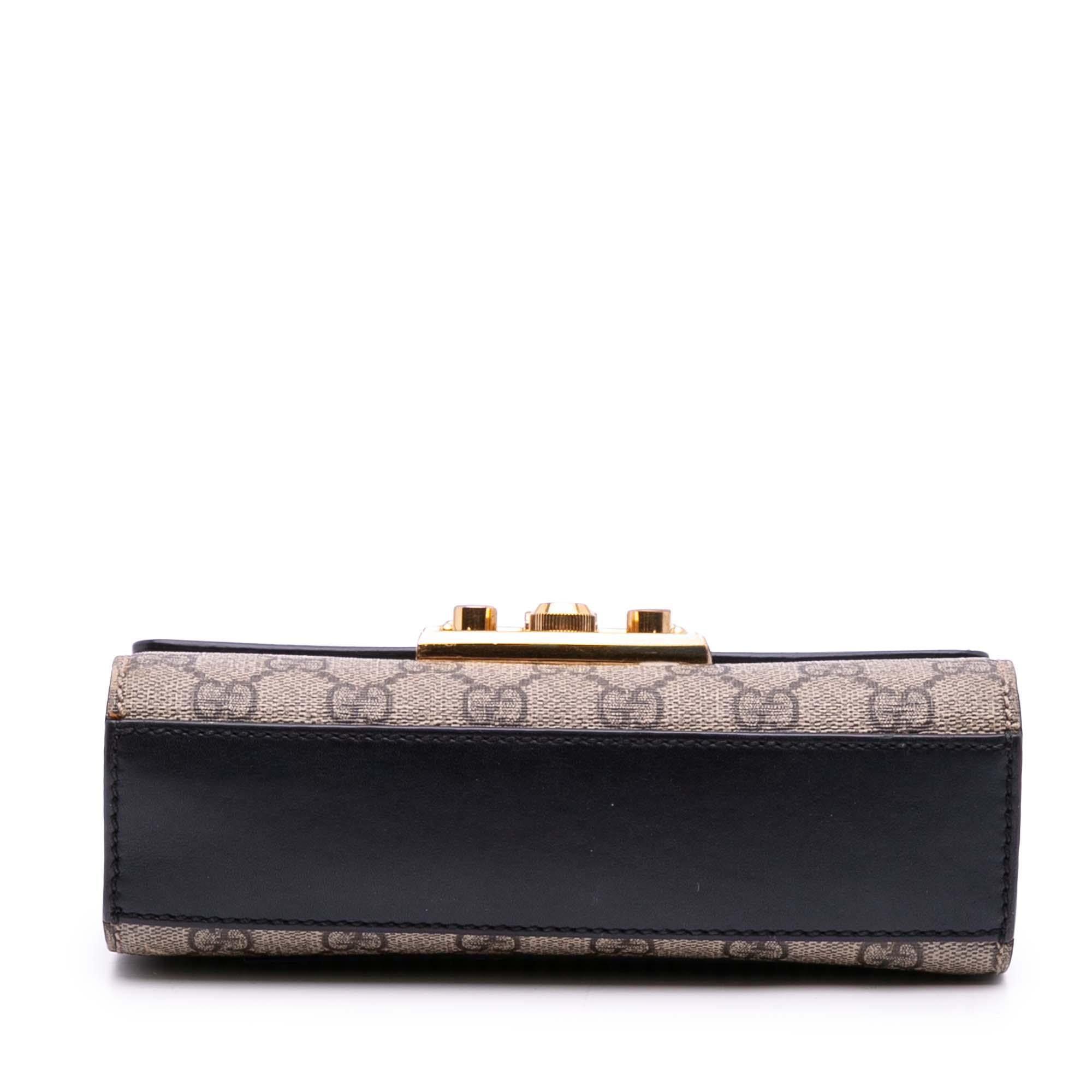 Gucci Small GG Supreme Padlock Crossbody