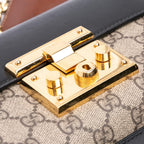 Gucci Small GG Supreme Padlock Crossbody