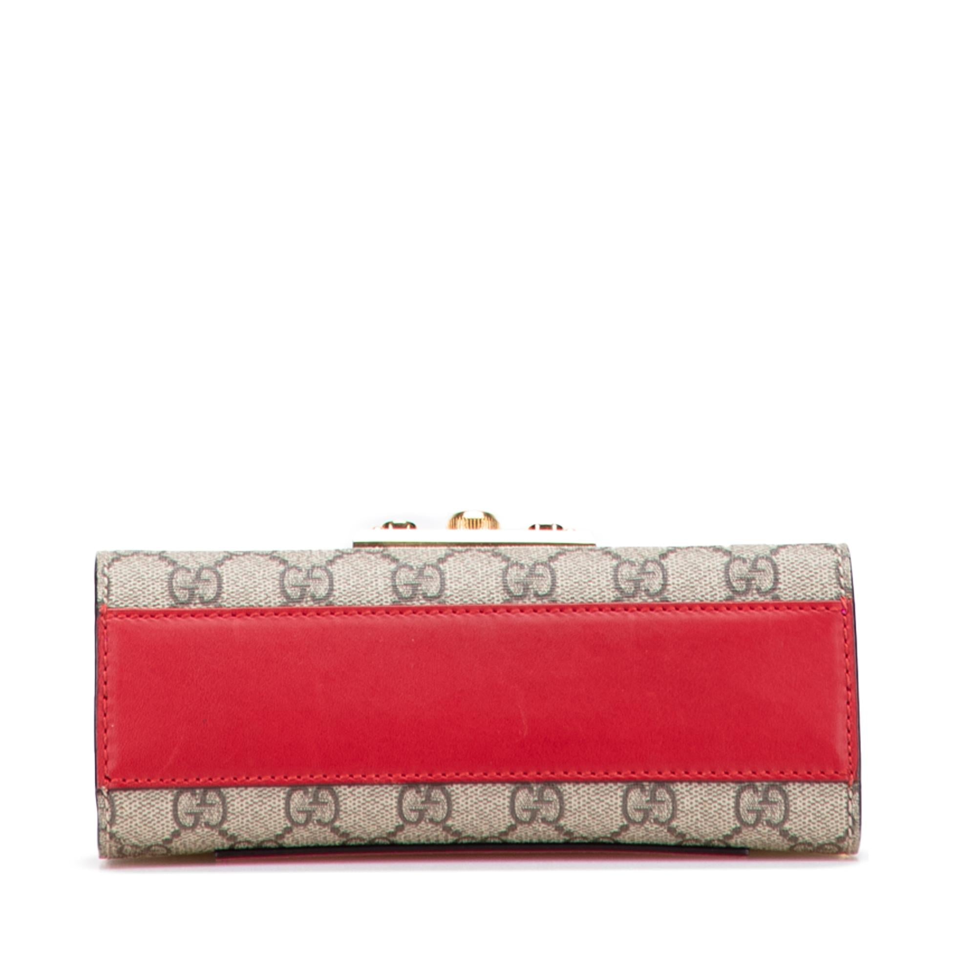 Gucci Small GG Supreme Padlock Crossbody