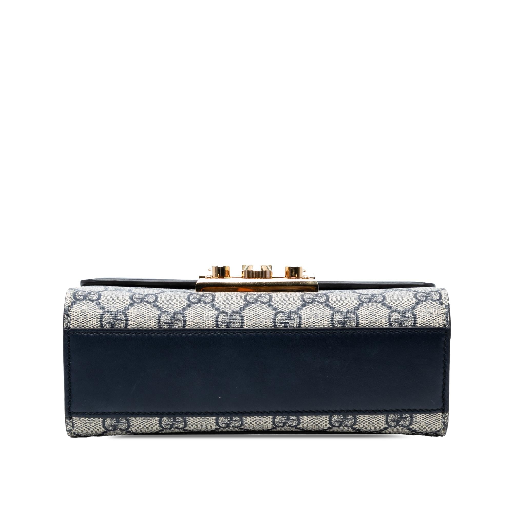 Gucci Small GG Supreme Padlock Crossbody