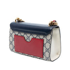 Gucci Small GG Supreme Padlock Crossbody