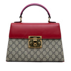 Gucci Small GG Supreme Padlock Satchel (SHG-2Z0zjB)