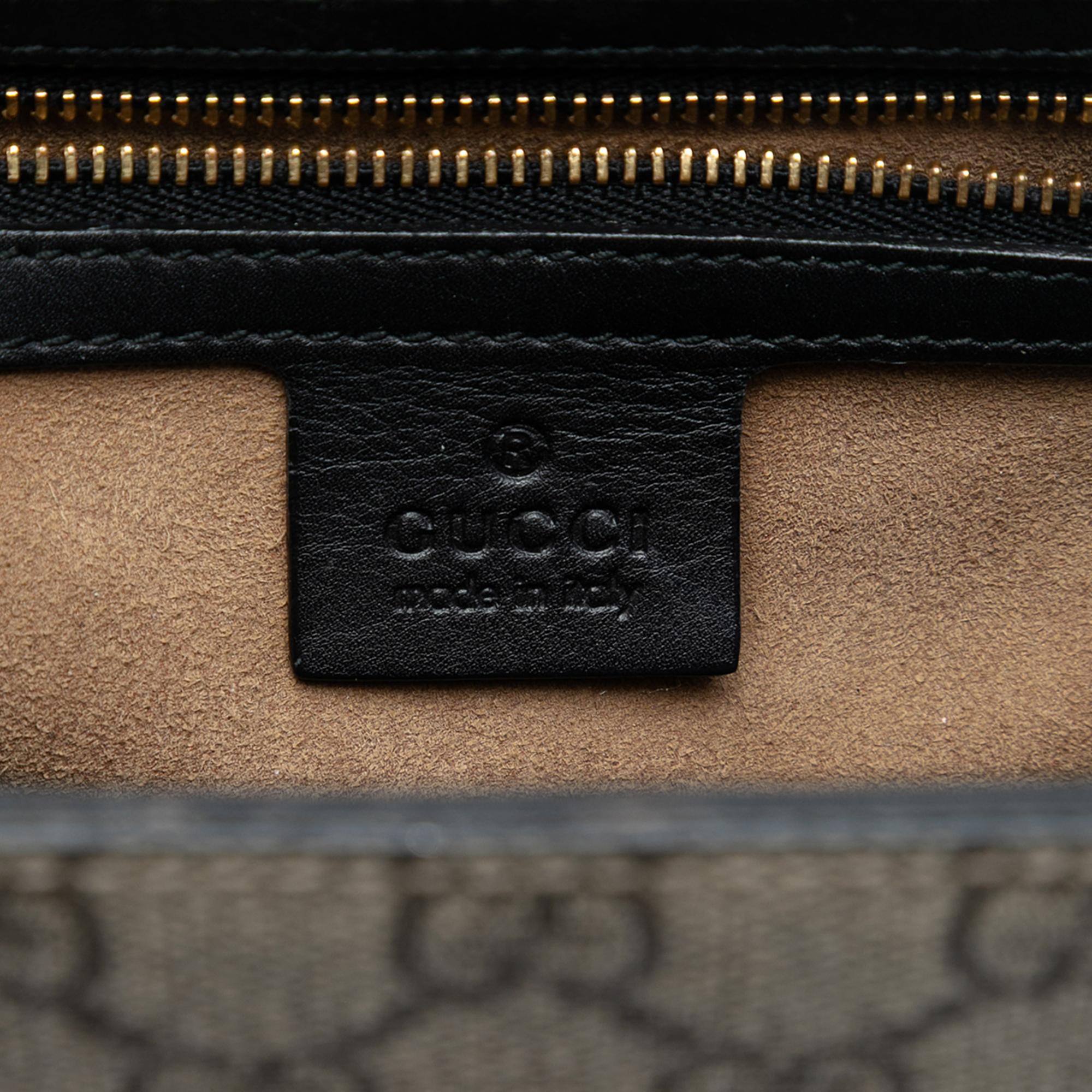 Gucci Small GG Supreme Padlock Satchel
