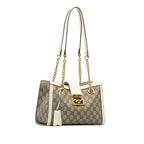 Gucci Small GG Supreme Padlock Tote (SHG-QfnOzS)
