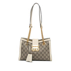 Gucci Small GG Supreme Padlock Tote