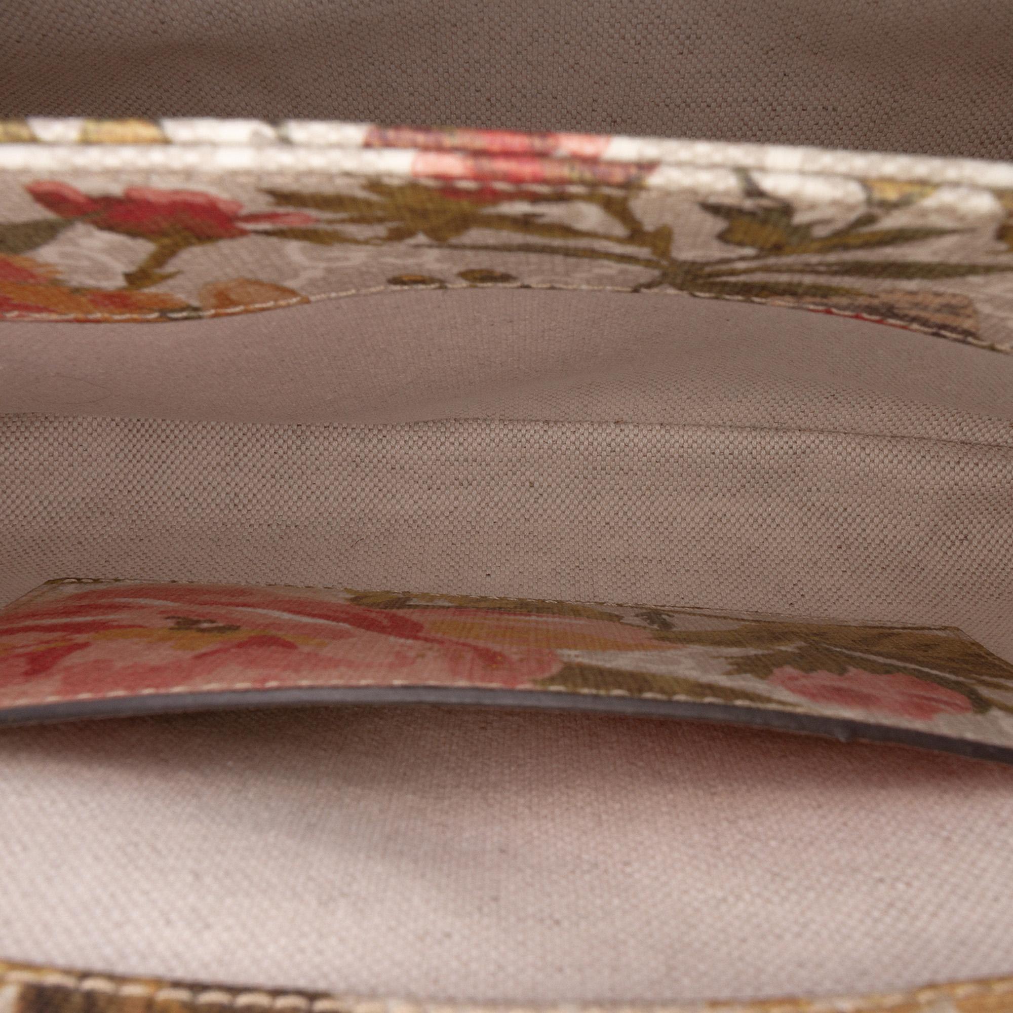 Gucci Small GG Supreme Water Flora Ophidia Chain Bag