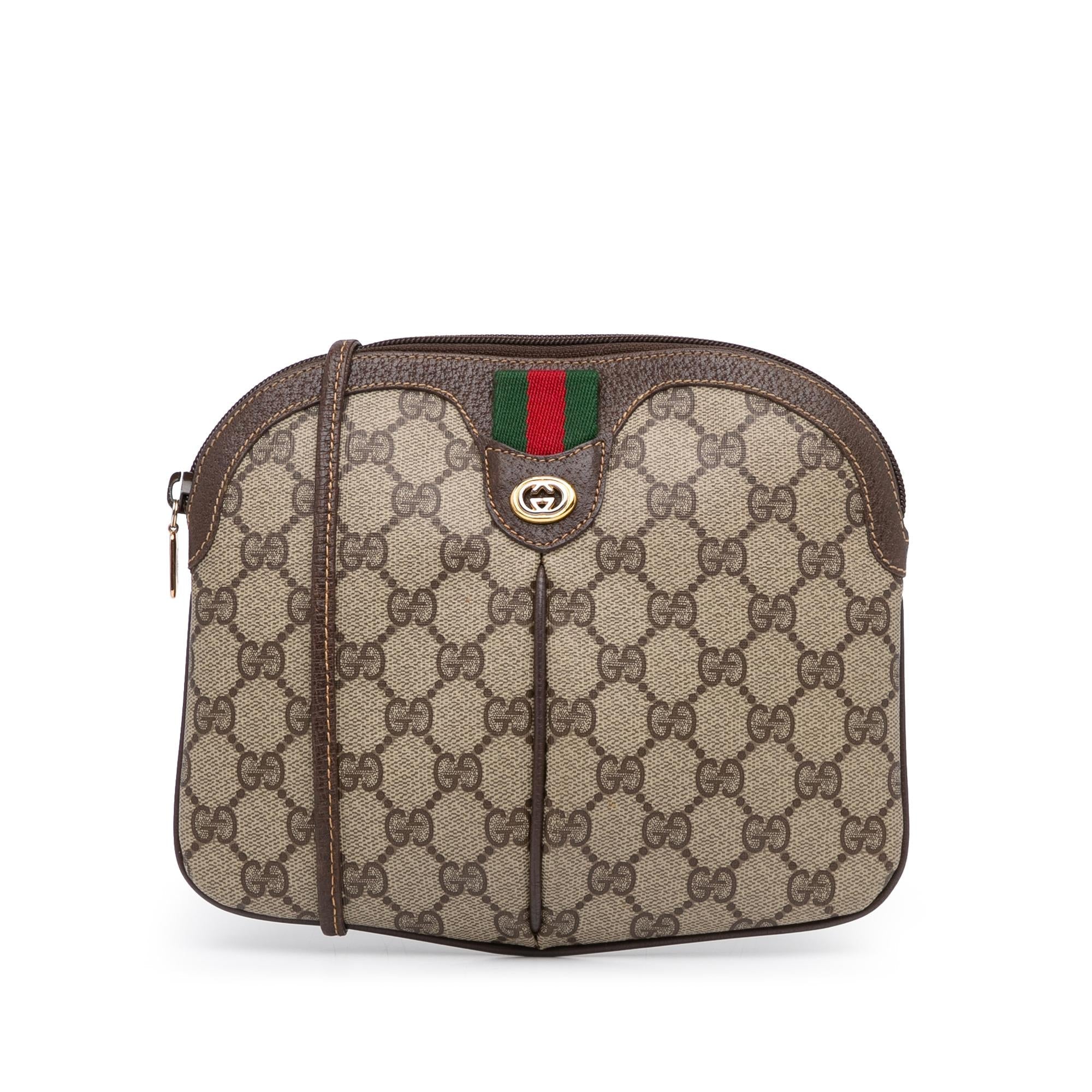 Gucci Small GG Supreme Web Crossbody Bag (SHG-FByGIi)