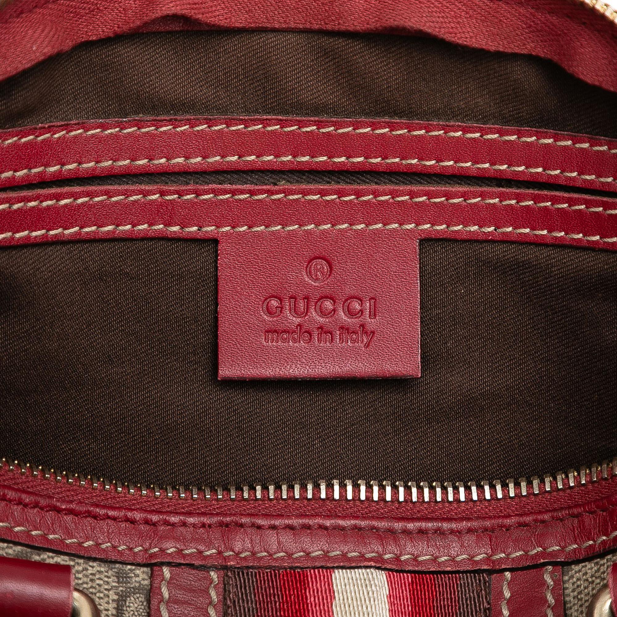 Gucci Small GG Supreme Web Joy Boston Bag